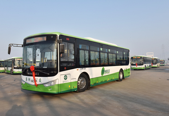 巢湖市118台新能源公交车投入运营